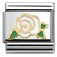 Nomination Stainless Steel, Enamel & 18ct White Rose Versailles Madame Monsieur Charm.