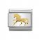 Nomination 18ct Gold Galloping Horse Charm.