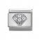 Nomination Stainless Steel & Silver Shine CZ White Diamond Charm.