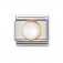 Nomination Gold Round shaped White Mop Charm