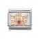 Nomination 9ct Rose Gold red CZ Angel of love Charm.