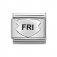 Nomination Silver Shine Oxidised Fri Heart (Best friends) Charm