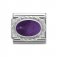 Nomination Silver Oval shaped Amethyst Charm