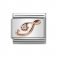 Nomination 9ct Rose Gold CZ set Initial I Charm.