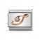 Nomination 9ct Rose Gold CZ set Initial I Charm.