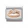 Nomination 9ct Rose Ring White CZ Ring Charm