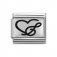 Nomination Silver Shine Treble Clef Heart Charm