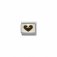 Nomination 18ct Gold & Enamel BLK Enamel Heart