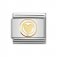 Nomination 18ct Gold & Enamel Love with White Enamel Charm