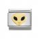 Nomination Stainless Steel, 18ct Gold & Enamel Black Alien Head