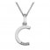 Hot Diamonds Silver Diamond set Initial C Pendant & Chain