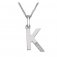 Hot Diamonds Silver Diamond set Initial K Pendant on Chain