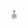 DiamonFire Silver Zirconia 1.00ct Solitaire Claw Set Necklet