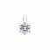 DiamonFire Silver Zirconia 1.50ct Solitaire Claw Set Necklet