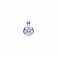 DiamonFire Silver Zirconia 0.50ct Solitaire Bezel Set Necklet