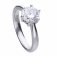 DiamonFire Silver 2.0ct Solitaire Zirconia Ring