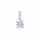 DiamonFire Silver Zirconia Round Solitaire Pendant