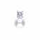 DiamonFire Silver Shell Pearl & Zirconia Pendant