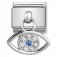 Nomination Drop Silver CZ Greek Eye Charm.