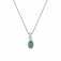 Hot Diamonds Silver Diamond set Green Agate Pendant - May