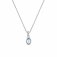 Hot Diamonds Silver Diamond set Blue Topaz Pendant - December