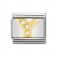 Nomination 18ct Gold CZ set Initial Y Charm.