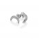 Hot Diamonds Silver Diamond set Crescent Stud Earrings