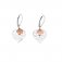 HEART OF YORKSHIRE DOUBLE DROP EARRING WITH ROSE GOLD VERMEIL