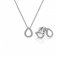 Hot Diamonds Silver Diamond Teardrop Stud Earrings & Pendant Set