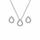 Hot Diamonds Silver Diamond Teardrop Stud Earrings & Pendant Set