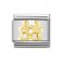 Nomination 18ct Gold CZ set Gemini ZODIAC Charm.