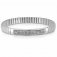 Extension Glitter Stainless Steel & White Swarovski Stretch Bracelet
