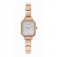 Nomination Paris Classic Rose Gold Plated & Rectangular Silver Glitter Dial Watch