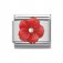 Nomination Classic Rose Gold & Red Flower Charm