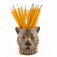 Leopard Face Pencil Pot by Quail