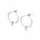 Lucy Quartermaine Silver Element Circle Swirl Earrings