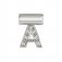 SeiMia Silver & CZ Letter A Pendant