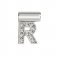 SeiMia Silver & CZ Letter R Pendant