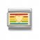 Nomination 18ct & Enamel Rainbow Heart Flag Charm.