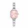 Paris Classic Steel & Pink Rectangular Dial Watch