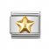 Nomination 18ct Gold Raised Star Charm.