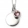 Silver June Swarovski Pendant on 16-18