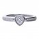 DiamonFire Silver Zirconia Heart Ring