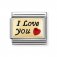 Nomination 18ct Gold I Love You Charm