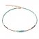 Necklace, Bracelet & Earrings Set GeoCUBE® shades of green-petrol