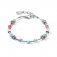 Necklace GeoCUBE® Bracelet summer Multi Pastel-silver