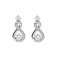 DiamonFire Sterling Silver Infinity Zirconia Drop Earrings