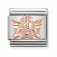 Nomination 9ct Rose Gold red CZ Angel of Happiness Charm.