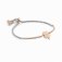 Nomination Milleluci Rose Gold Plated Stainless Steel CZ Clover Bracelet