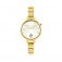 Nomination Gold Zircon set Round Silver Dial Watch.